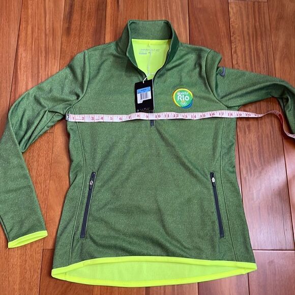 NWT Nike Rio Golf 2016 Olympic Thermr-fit Fleece Lined Half Zip Pullove size M - Picture 8 of 10